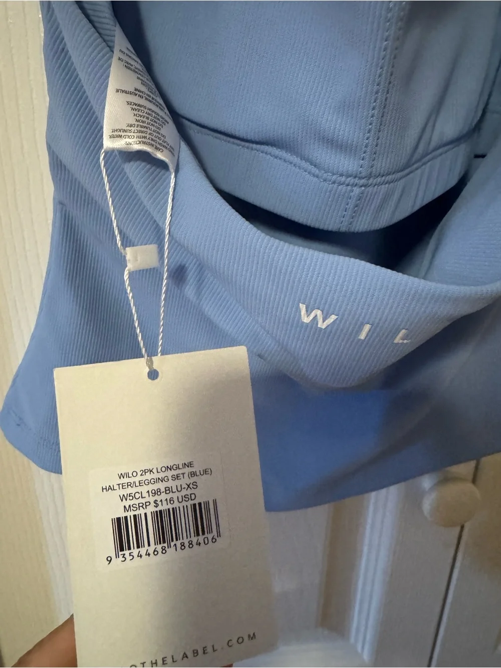 WILLOW Sky Blue Women's Tank Top and Legging Set - Picture 7 of 7